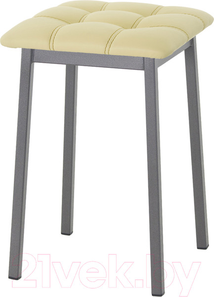 Изображение товара Табурет AMC Comfort 7К4.15 (кожзам светло-желтый/графит)