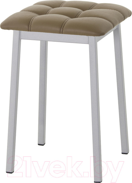 Изображение товара Табурет AMC Comfort 7К5.4 (кожзам какао/серебристый)