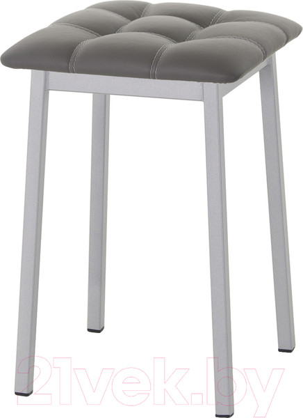 Изображение товара Табурет AMC Comfort 7К5.5 (кожзам графит/серебристый)