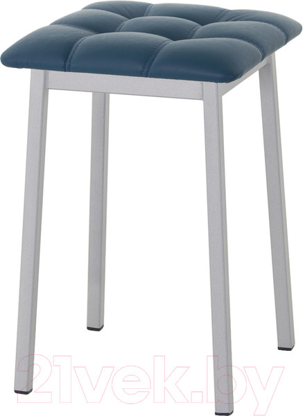 Изображение товара Табурет AMC Comfort 7К5.13 (кожзам атлантик/серебристый)