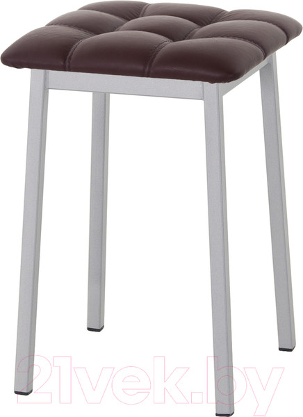 Изображение товара Табурет AMC Comfort 7К5.14 (кожзам бордо/серебристый)