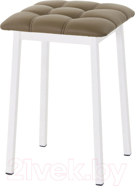 Изображение товара Табурет AMC Comfort 7К6.4 (кожзам какао/белый)