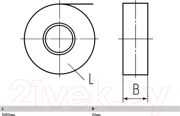 Изображение товара Лента бандажная Fortisflex Липучка велькро / 78437 (черный)
