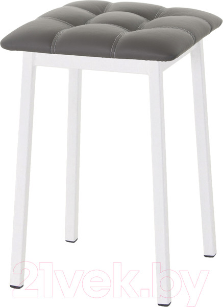 Изображение товара Табурет AMC Comfort 7К6.5 (кожзам графит/белый)