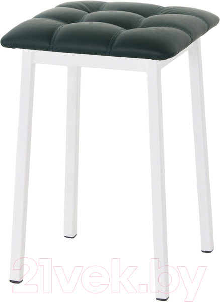 Изображение товара Табурет AMC Comfort 7К6.9 (кожзам зеленый/белый)