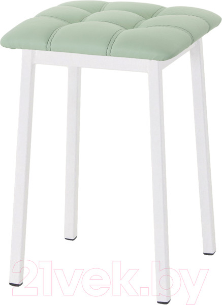 Изображение товара Табурет AMC Comfort 7К6.10 (кожзам мятный/белый)