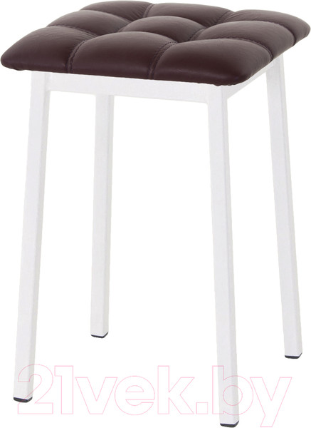 Изображение товара Табурет AMC Comfort 7К6.14 (кожзам бордо/белый)