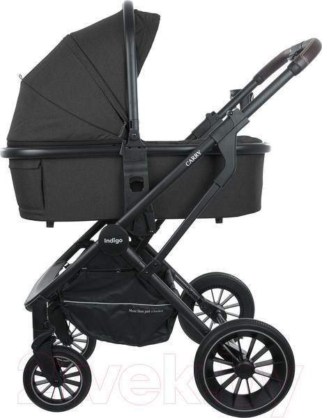 Изображение товара Детская универсальная коляска INDIGO Carry 3 в 1 (черный)