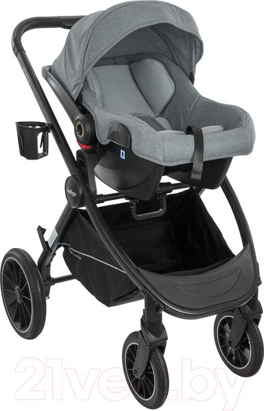Изображение товара Детская универсальная коляска INDIGO Ultra 3 в 1 (серый)