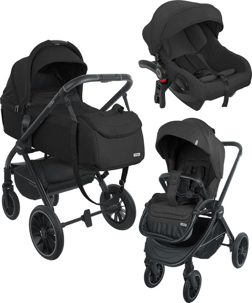 Изображение товара Детская универсальная коляска INDIGO Ultra 3 в 1 (черный)