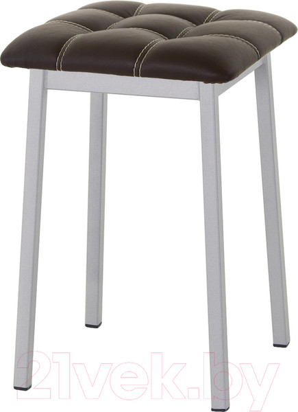 Изображение товара Табурет AMC Comfort 7К5.2 (кожзам венге/серебристый)