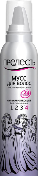 Изображение товара Мусс для укладки волос Прелесть Сильной фиксации (160мл)