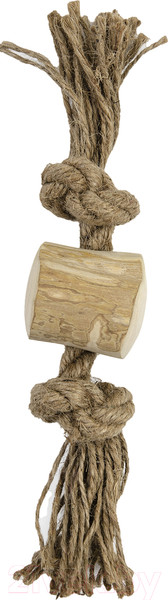 Изображение товара Игрушка для собак Coffee Wood Бочонок на веревке / TUG/CW-S
