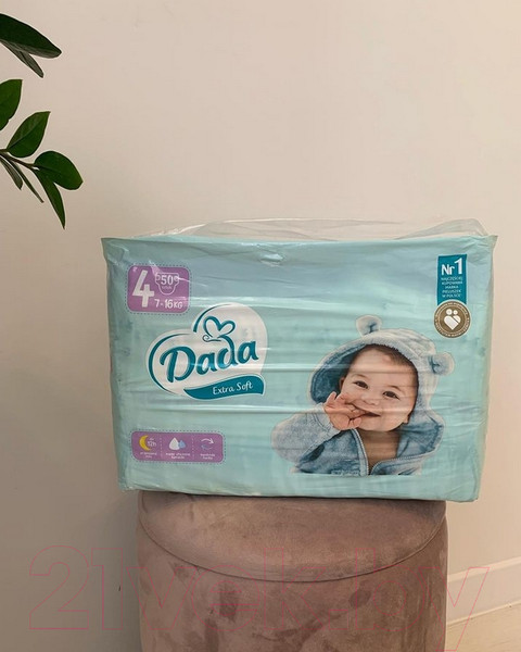 Изображение товара Подгузники детские Dada Extra Soft Maxi 4 (50шт)
