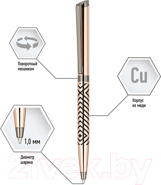 Изображение товара Ручка шариковая имиджевая Delucci Legato / CPs_11412 (синий)