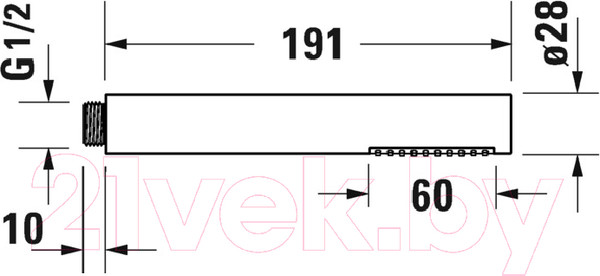 Изображение товара Лейка ручного душа Duravit UV0640000046