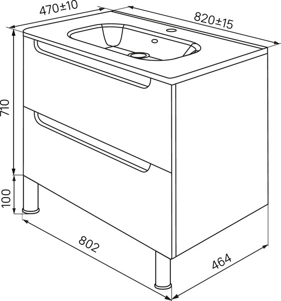 Изображение товара Тумба под умывальник IDDIS Edifice EDI80WFi95