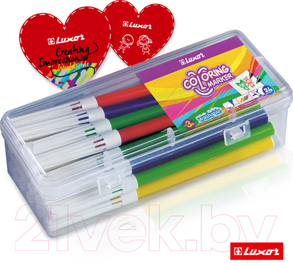 Изображение товара Фломастеры Luxor Coloring / 6101/24 TUB (24цв)