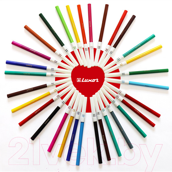 Изображение товара Фломастеры Luxor Coloring / 6101/24 TUB (24цв)