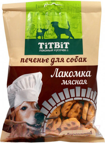 Изображение товара Лакомство для собак TiTBiT Лакомка мясная с бараниной печенье (200г)