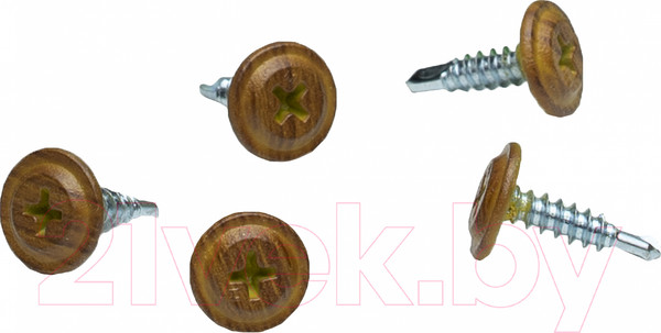 Изображение товара Саморез ЕКТ С прессшайбой Printech 4.2х16 сверло / B009405 (100шт, орех)