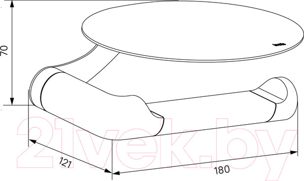 Изображение товара Держатель для туалетной бумаги IDDIS Noa NOAWT00i43