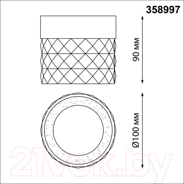 Изображение товара Потолочный светильник Novotech Over 358997