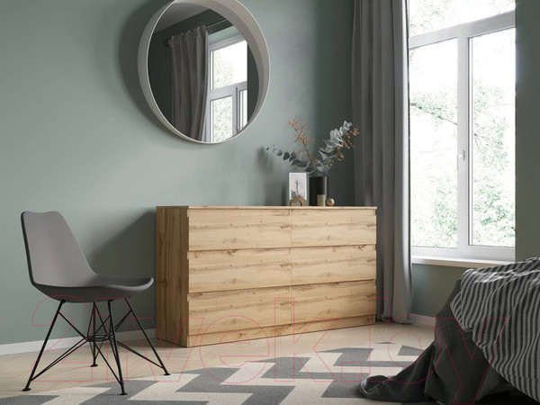 Изображение товара Комод НК Мебель Stern Т-6 6-я / 72676283 (16мм, дуб вотан)