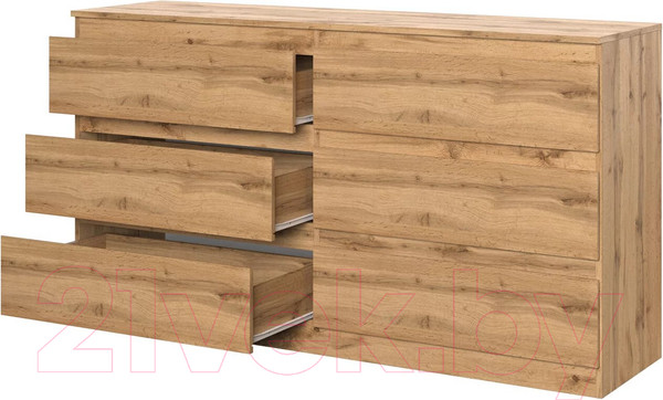 Изображение товара Комод НК Мебель Stern Т-6 6-я / 72676283 (16мм, дуб вотан)