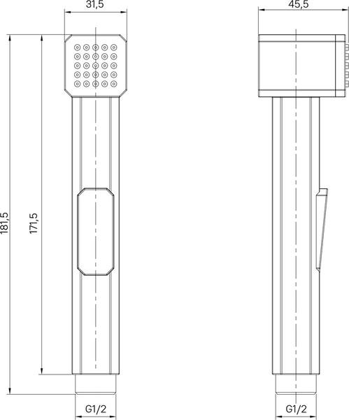 Изображение товара Лейка гигиенического душа IDDIS Axes AXE1F1Ci20