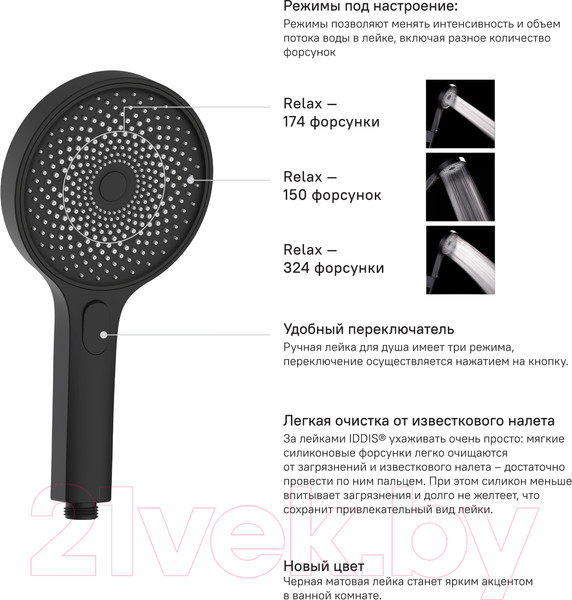 Изображение товара Лейка верхнего душа IDDIS SpaHome SPA3F0Ci18