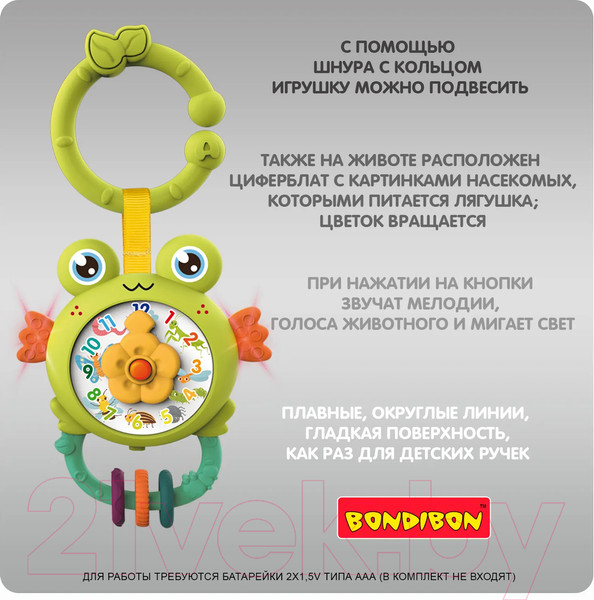 Изображение товара Подвеска на кроватку Bondibon Baby You. Лягушка / ВВ5818