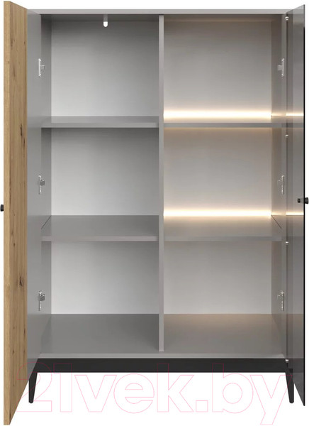 Изображение товара Тумба НК Мебель Нордик КД-1 / 71916618 (холодный серый/дуб артизан)