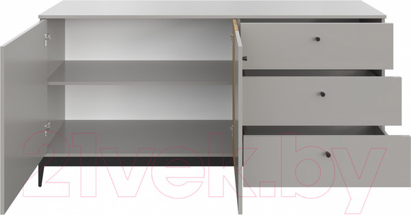 Изображение товара Тумба НК Мебель Нордик КД-2 / 71916619 (холодный серый/дуб артизан)