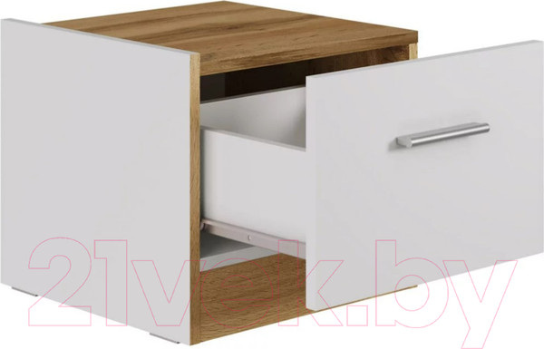 Изображение товара Прикроватная тумба НК Мебель Fresco левая / 72516687 (белый/дуб вотан)