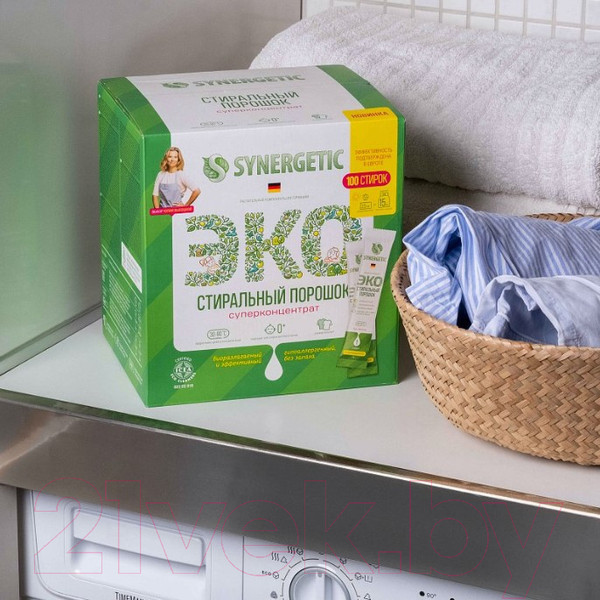 Изображение товара Стиральный порошок Synergetic Универсальный Суперконцентрат Гипоаллергенный (2.5кг)