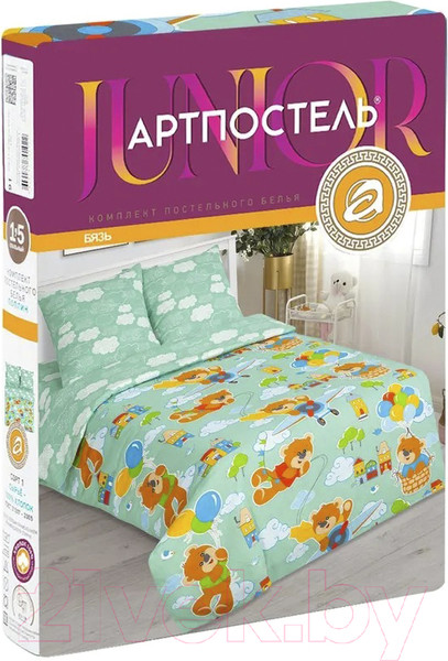 Изображение товара Комплект постельного белья АртПостель Улетные мишки 112