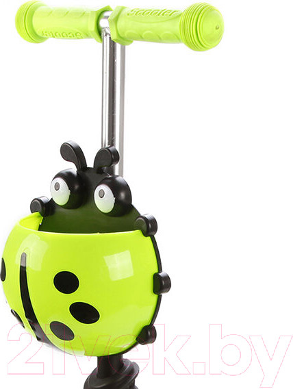Изображение товара Самокат детский Moby Kids Божья коровка 3 в 1 / 641274 (зеленый)