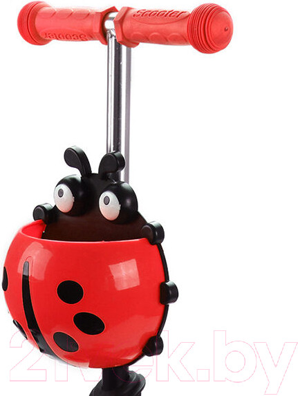 Изображение товара Самокат детский Moby Kids Божья коровка 3 в 1 / 641275 (красный)