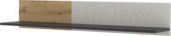 Изображение товара Полка НК Мебель Kubo / 71705623 (артизан/черный/серый)