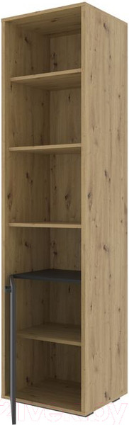 Изображение товара Шкаф-пенал НК Мебель Kubo ШК-50 / 71705627 (артизан/черный/серый)