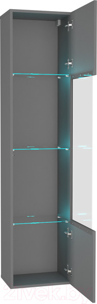 Изображение товара Шкаф навесной НК Мебель Point тип-42 / 71775206 (серый графит)