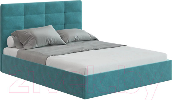 Изображение товара Каркас кровати НК Мебель Соната 90x200 / 72306381 (велюр бирюзовый)