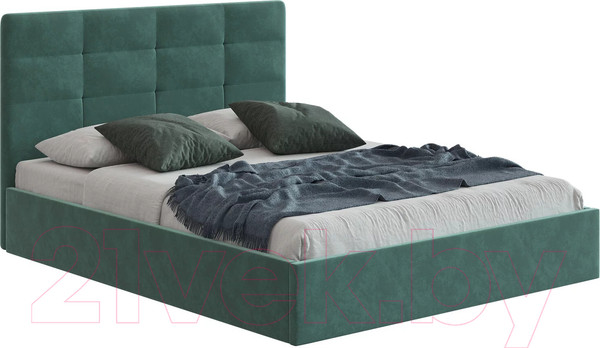 Изображение товара Каркас кровати НК Мебель Соната 90x200 / 72306382 (велюр зеленый/Happy 697)