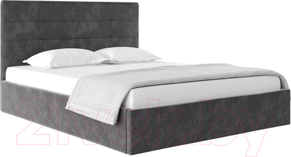 Изображение товара Каркас кровати НК Мебель Соната 90x200 / 72306386 (велюр серый)