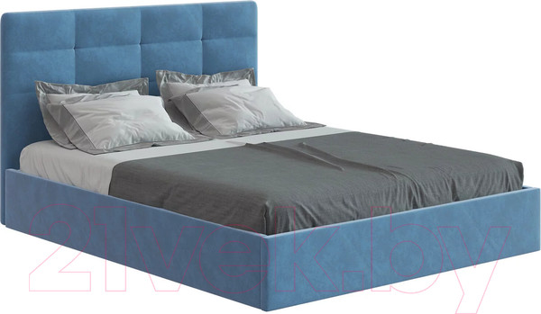 Изображение товара Каркас кровати НК Мебель Соната 90x200 / 72306387 (велюр синий/Happy 792)