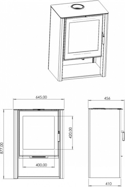 Изображение товара Печь-камин Мета-бел АОТ 7.0-05 (в модификации Севан 7)
