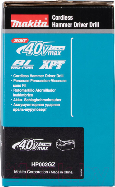 Изображение товара Профессиональная дрель-шуруповерт Makita HP002GZ