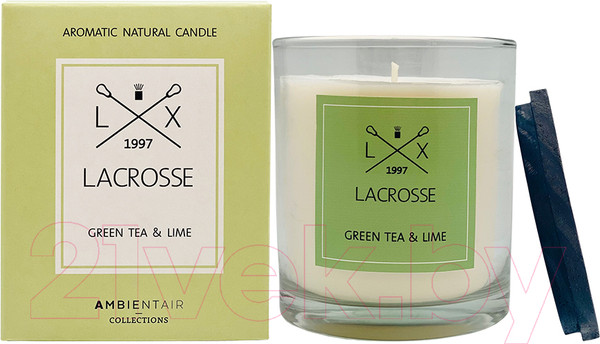 Изображение товара Свеча Ambientair Lacrosse. Зеленый чай и лайм / VV060TVLC