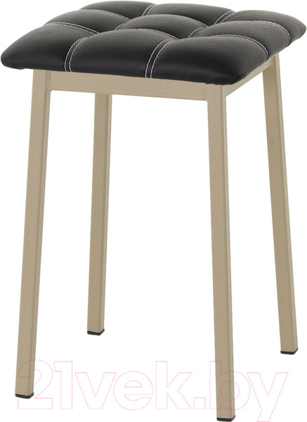 Изображение товара Табурет AMC Comfort 7К10.1 (кожзам черный/капучино)